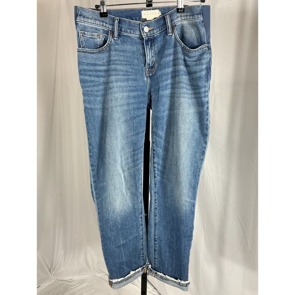 Hatch The Boyfriend Blue Cotton Maternity Denim Jean Size 26 - Picture 2 of 4